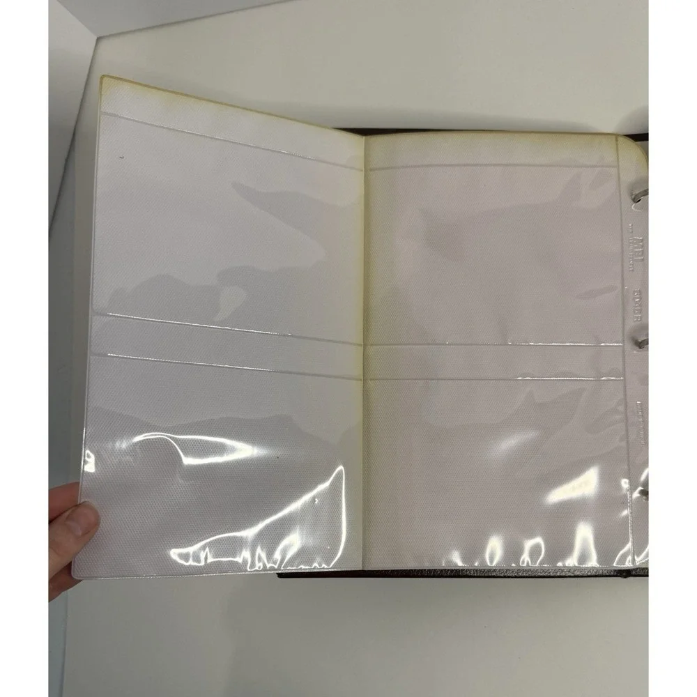Vintage MBL 5046R Imperial Bonded Leather Collector Album Inventory Log Book (2)